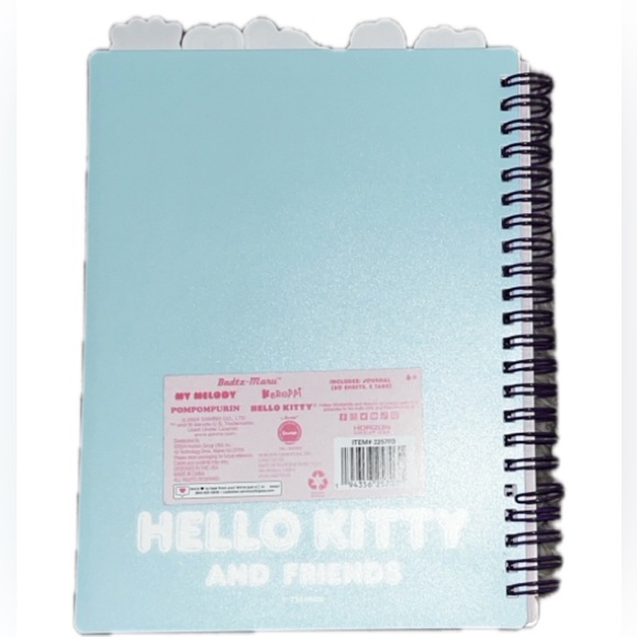 New Hello Kitty & Friends Journal with 5 Tabs - Picture 2 of 11